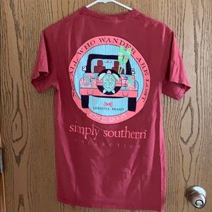Red Simply Southern Tee-shirt